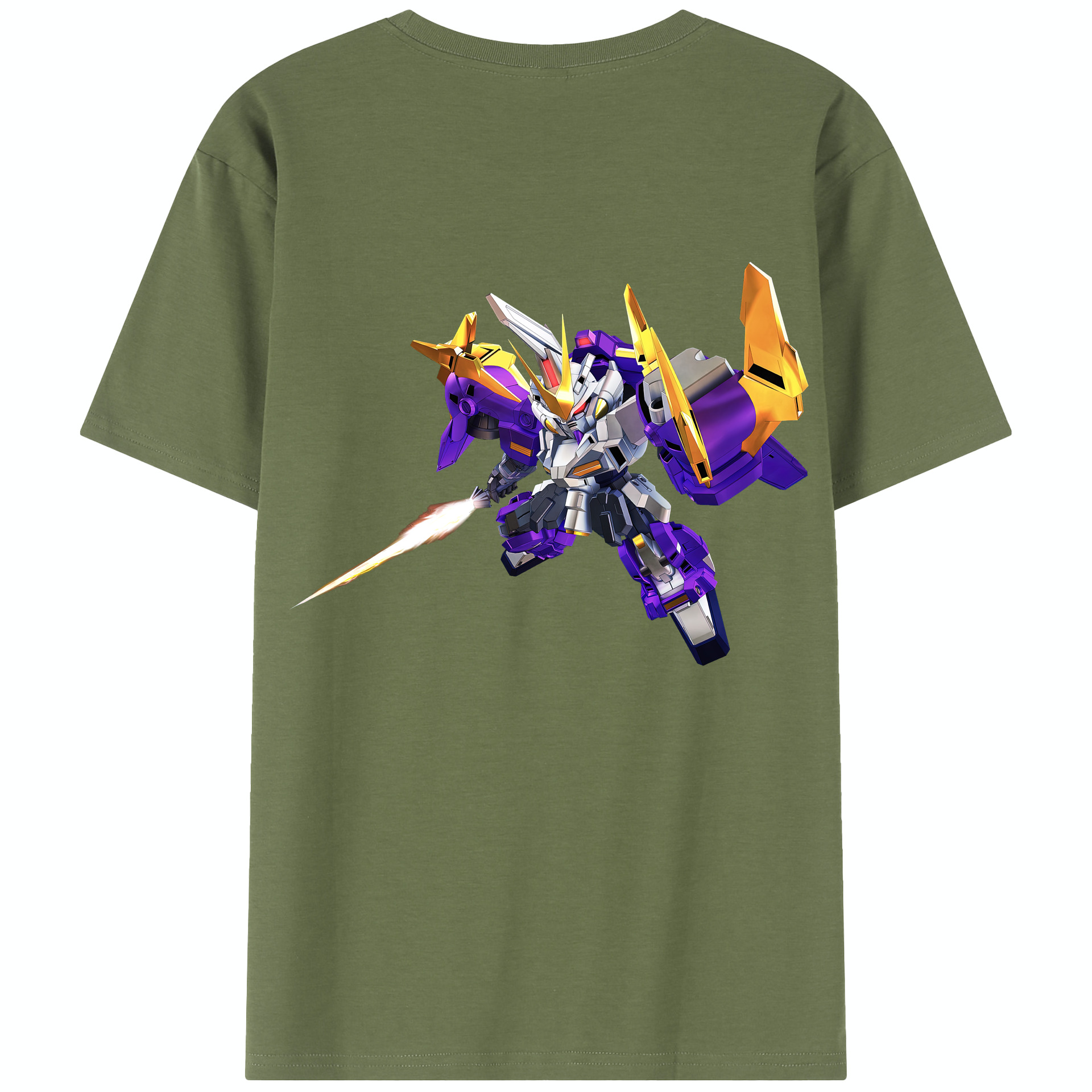 （画像用） 機動戦士ガンダム Mobile Suit Gundam 綿100％半袖Tシャツ（背面プリント）